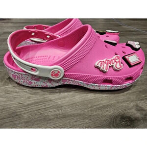 Brand New Crocs x Barbie Classic Clog Electric Pink Size 11W/9M NEW